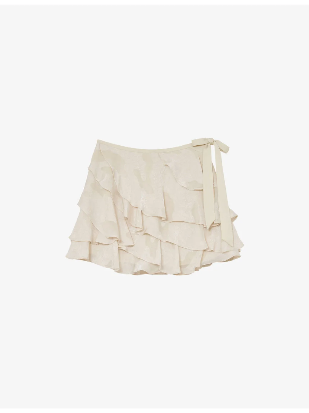 Cameron Ruffle-Trim Woven Mini Skirt - 1