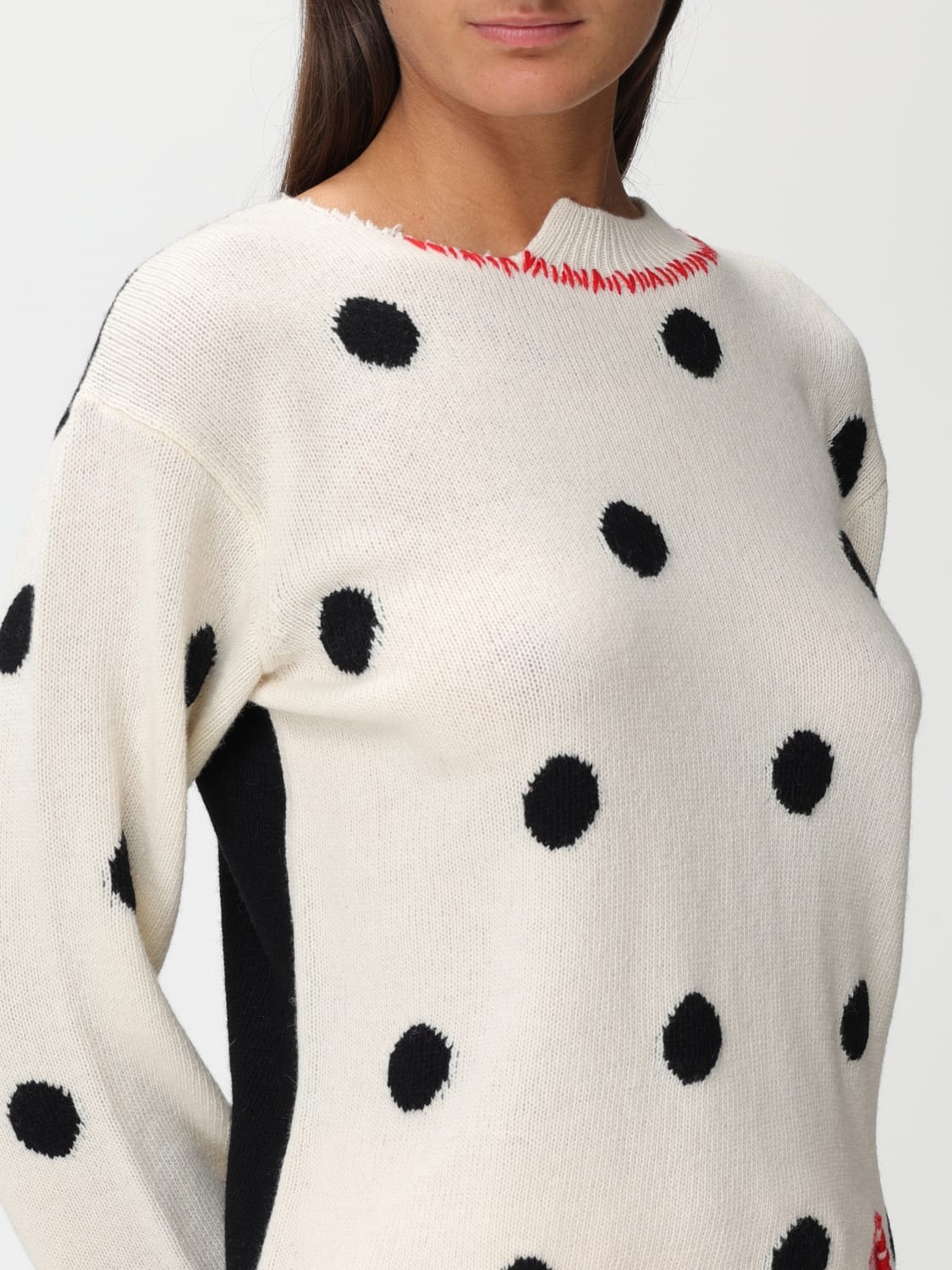 Marni sweater in wool with inlaid polka dots - 5