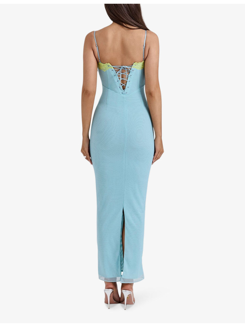 Aiza floral-print stretch-mesh maxi dress 4