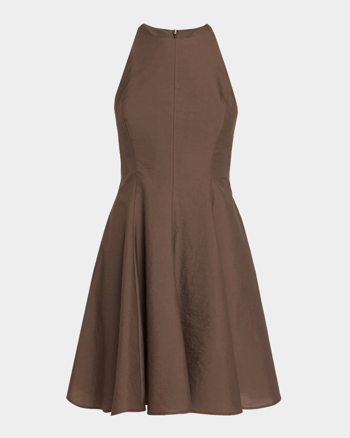 Sleeveless Cotton-Blend Fit-And-Flare Mini Dress - 1