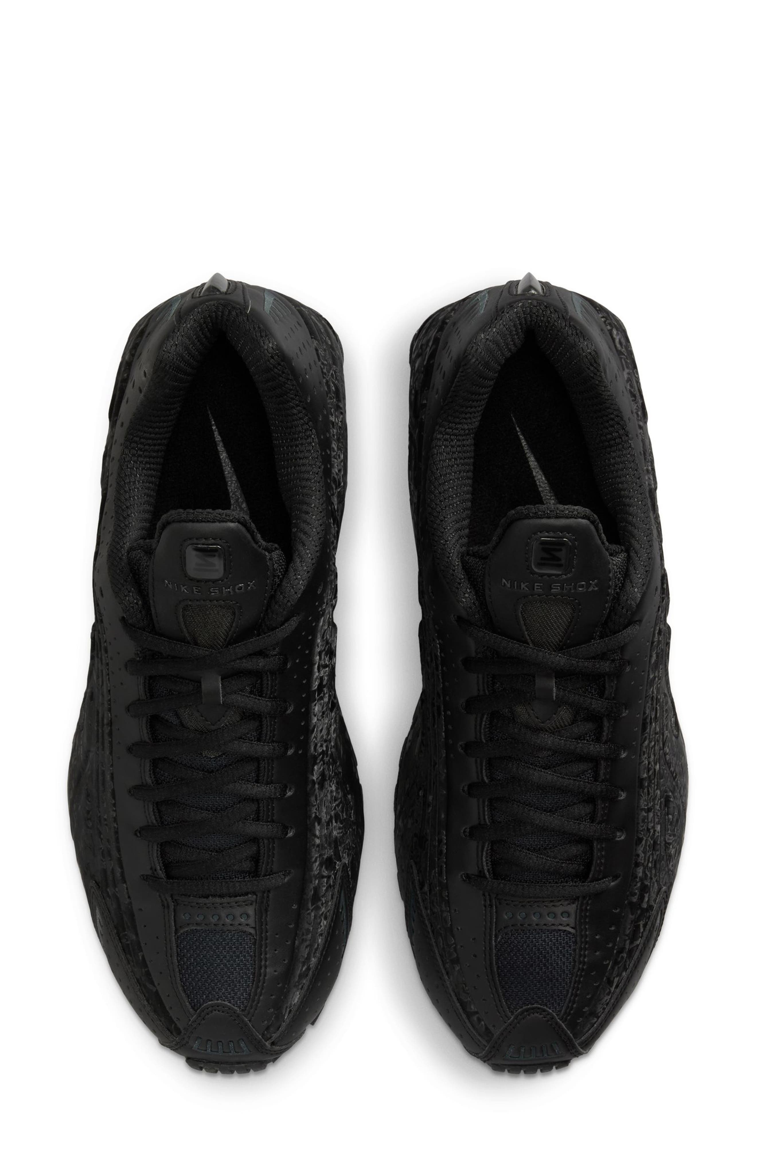 Nike Shox R4 Sneaker in Black/Dark Smoke Grey at Nordstrom - 3