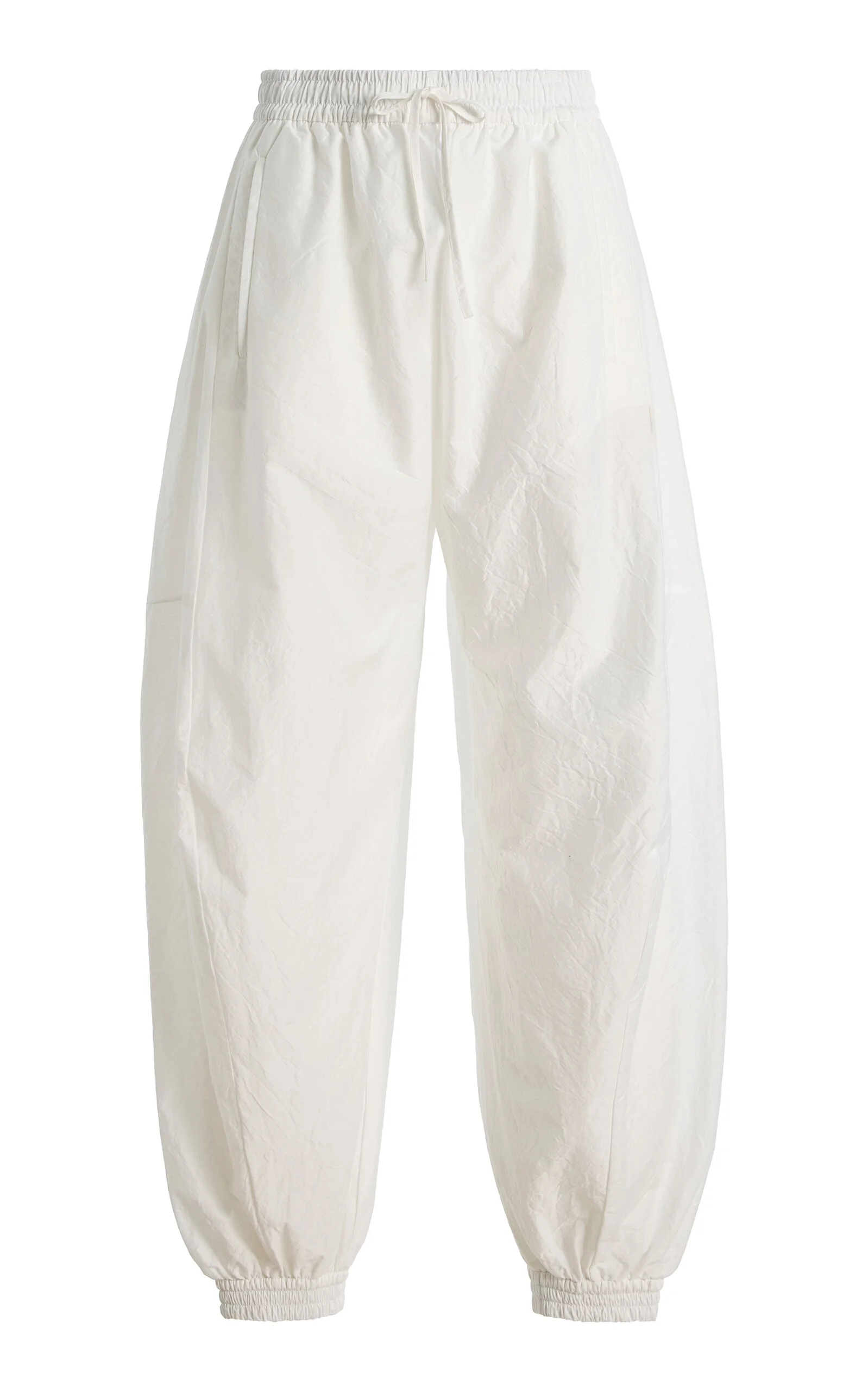 Cotton-Blend Balloon Track Pants - 1
