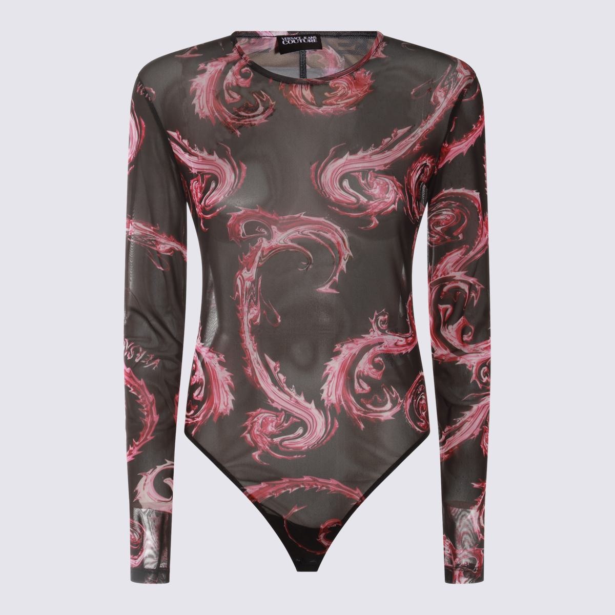 Versace Jeans Couture Black And Red Bodysuits - 1