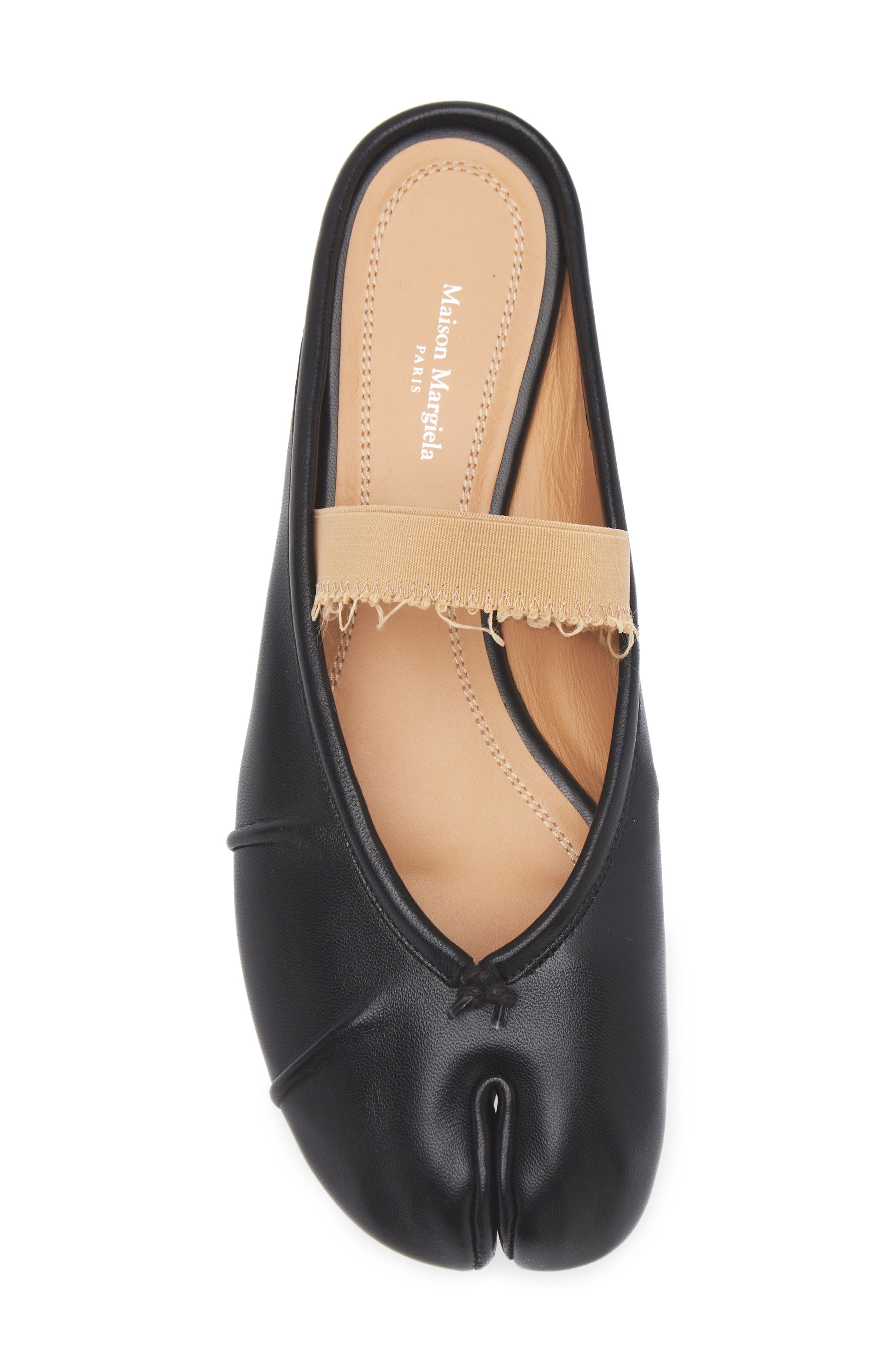Maison Margiela Tabi Ballerina Mary Jane Mule in Black/Beige at Nordstrom - 5