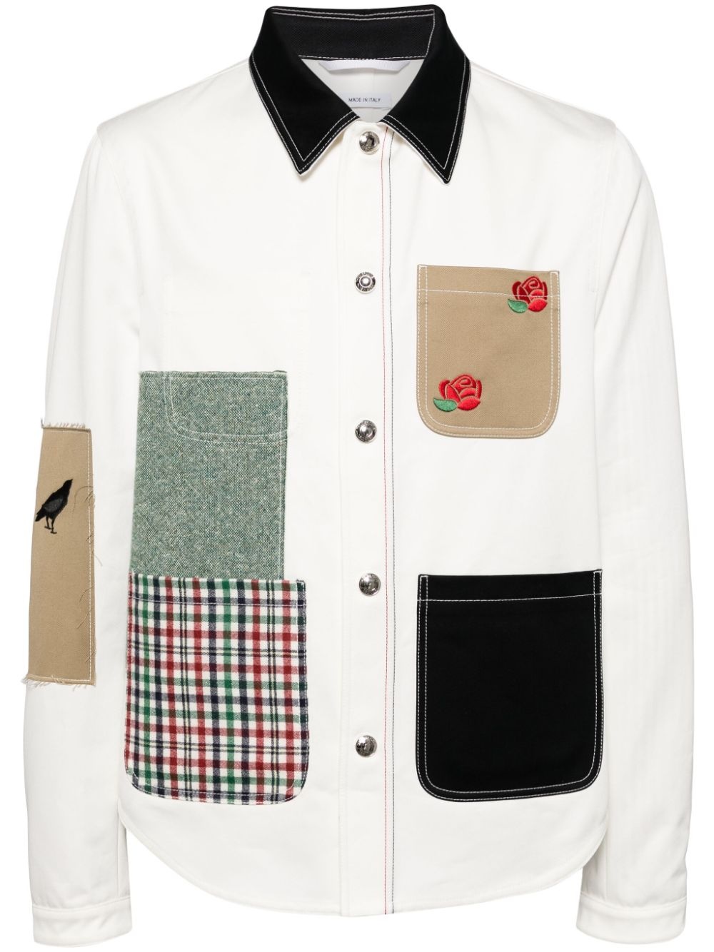 embroidery cotton jacket - 1