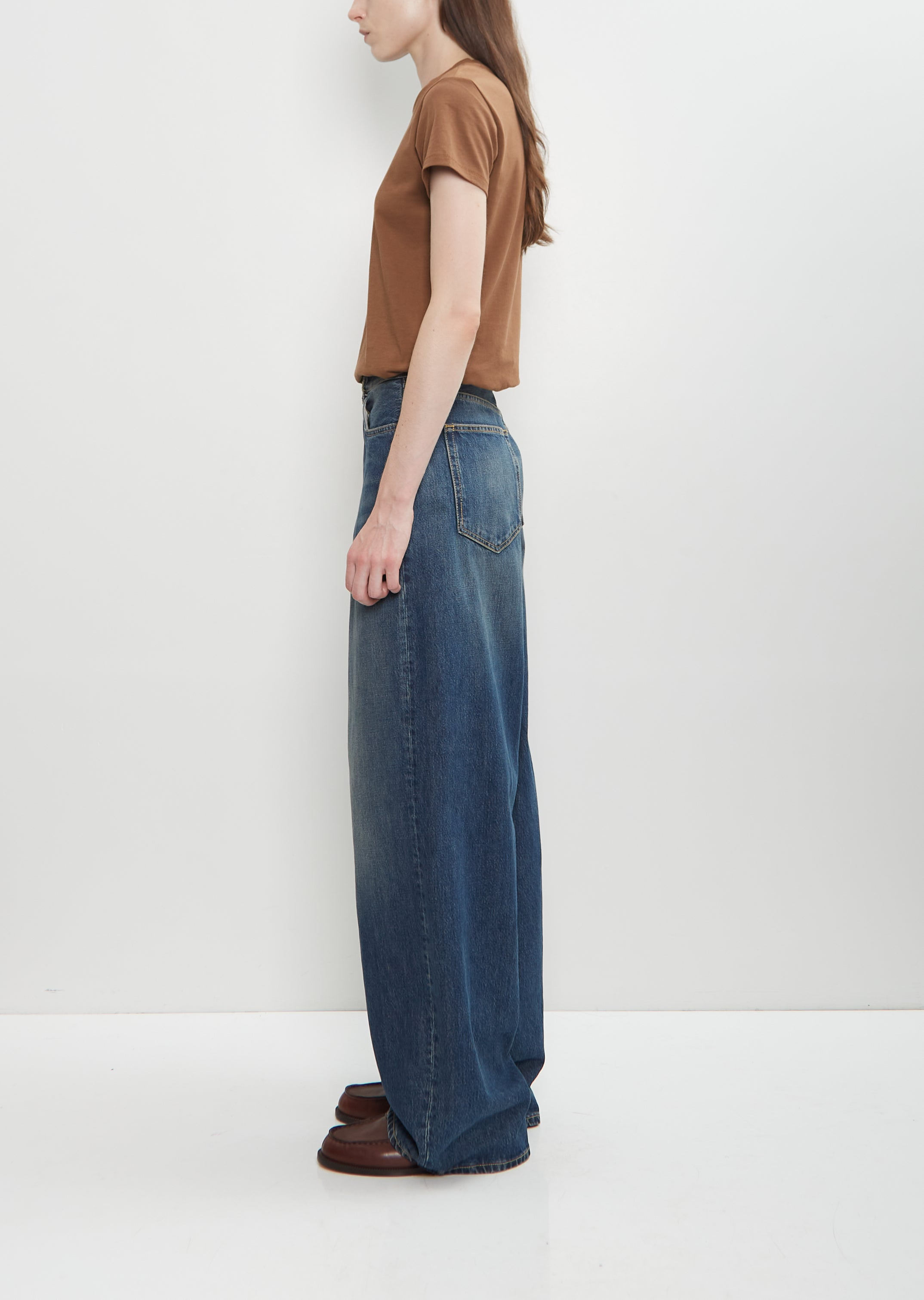 Cotton Denim Roomy Jean - 2