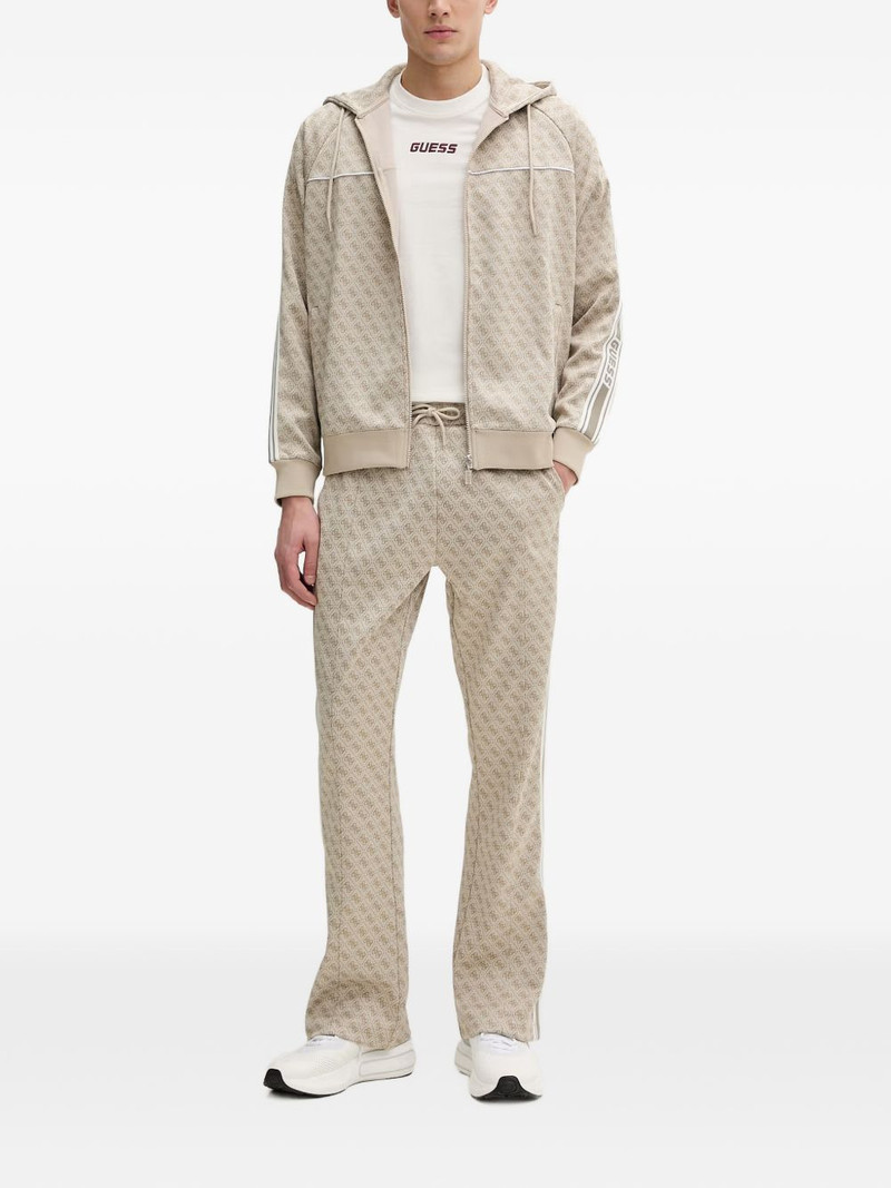 GUESS USA monogram-pattern side-stripe track pants outlook