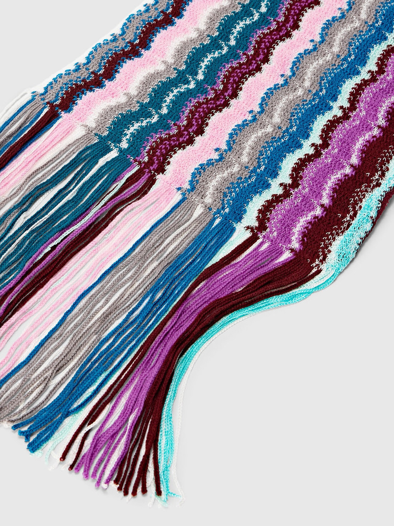 Missoni Wool and viscose scarf with fringes outlook