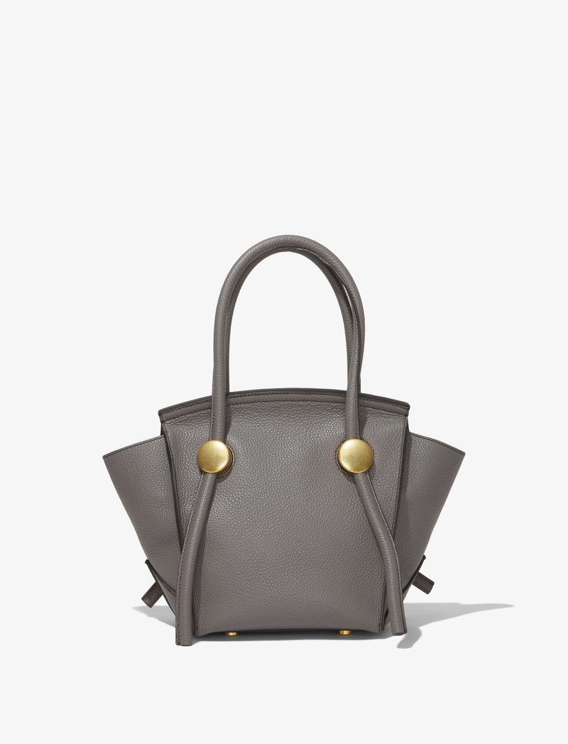 Small Grainy Leather Pipe Bag 4