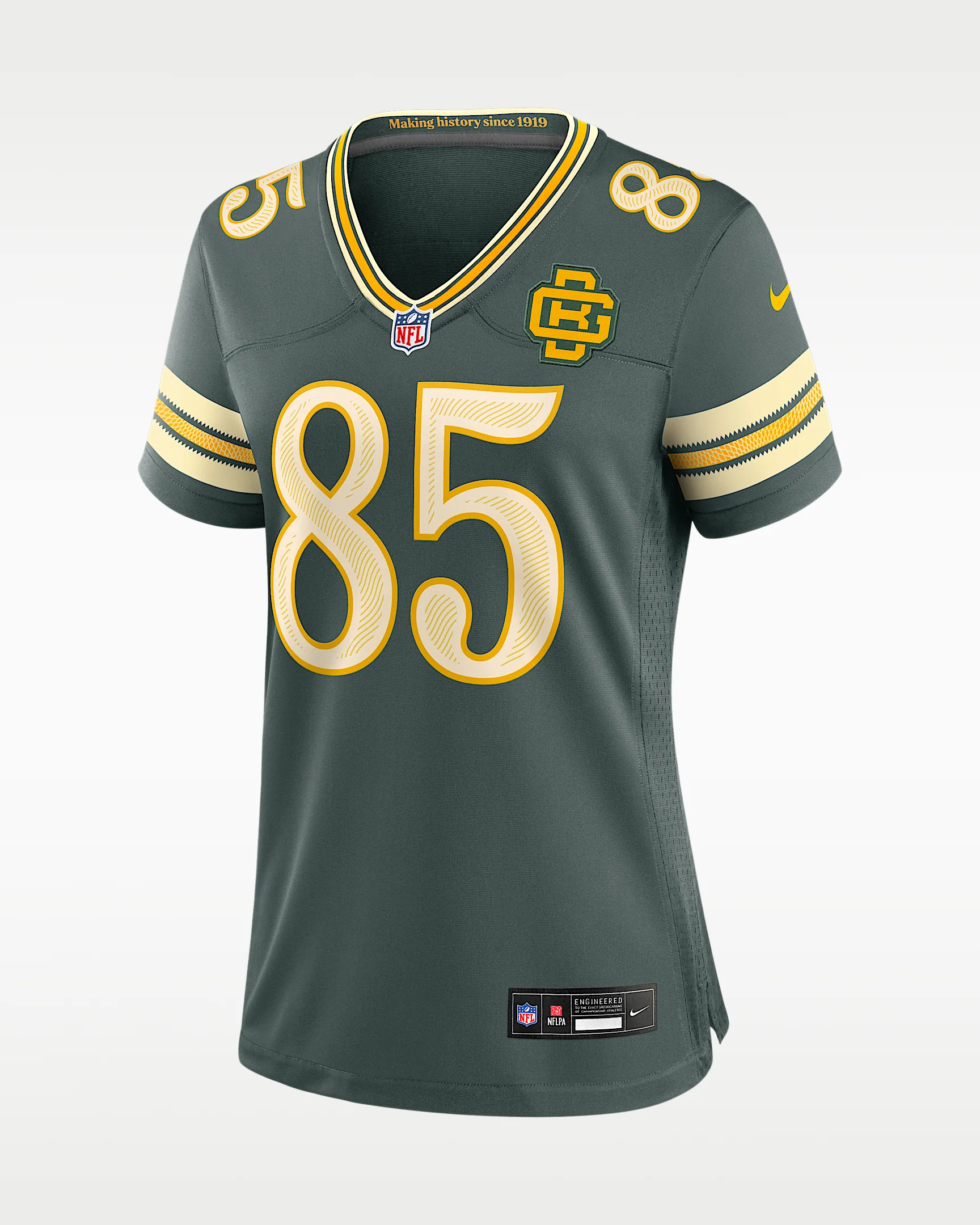 Tucker Kraft Green Bay Packers Rivalries Collection Women's Nike NFL Game Jersey - 1
