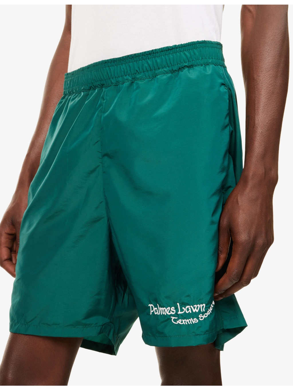 Embroidered-Logo Relaxed-Fit Shell Shorts - 5
