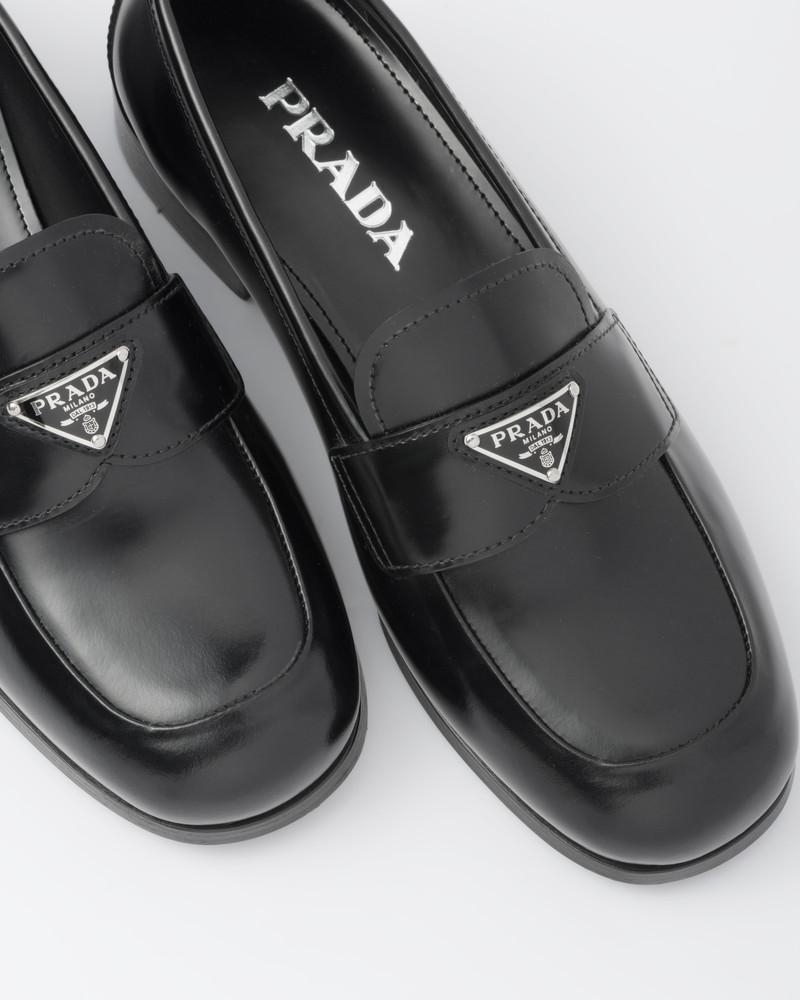Brushed leather loafers 6