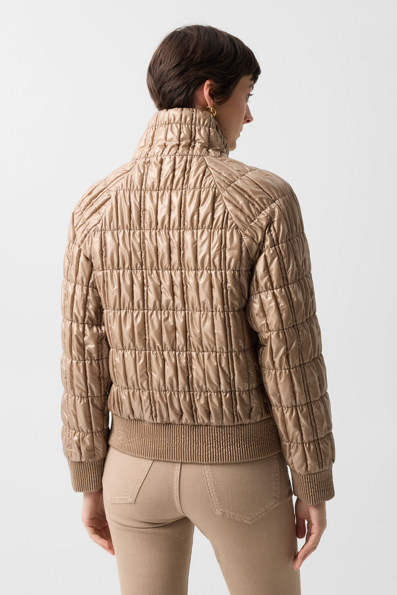 Sherry quilted jacket in Camel 3