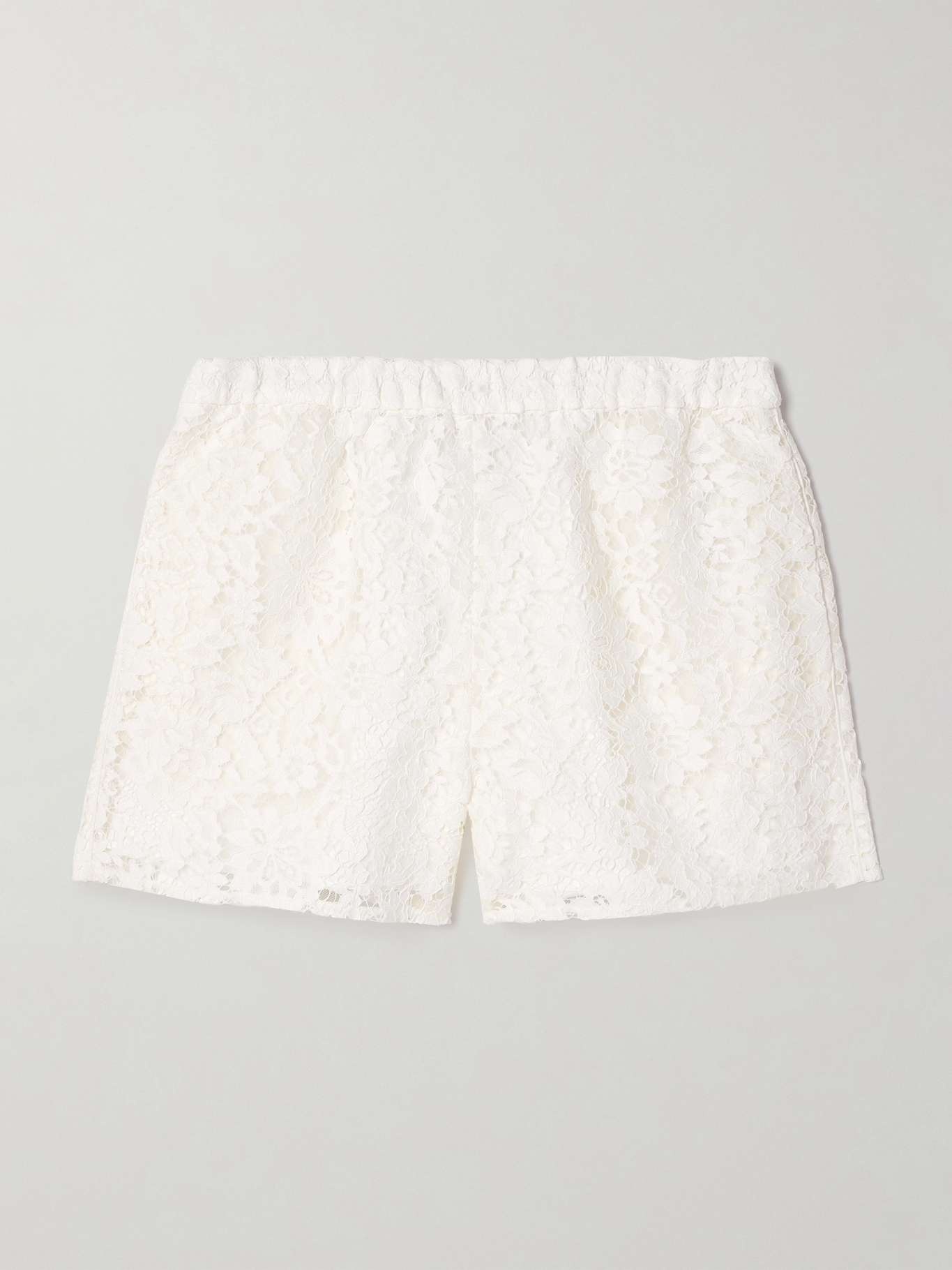 Printed corded lace shorts - 1