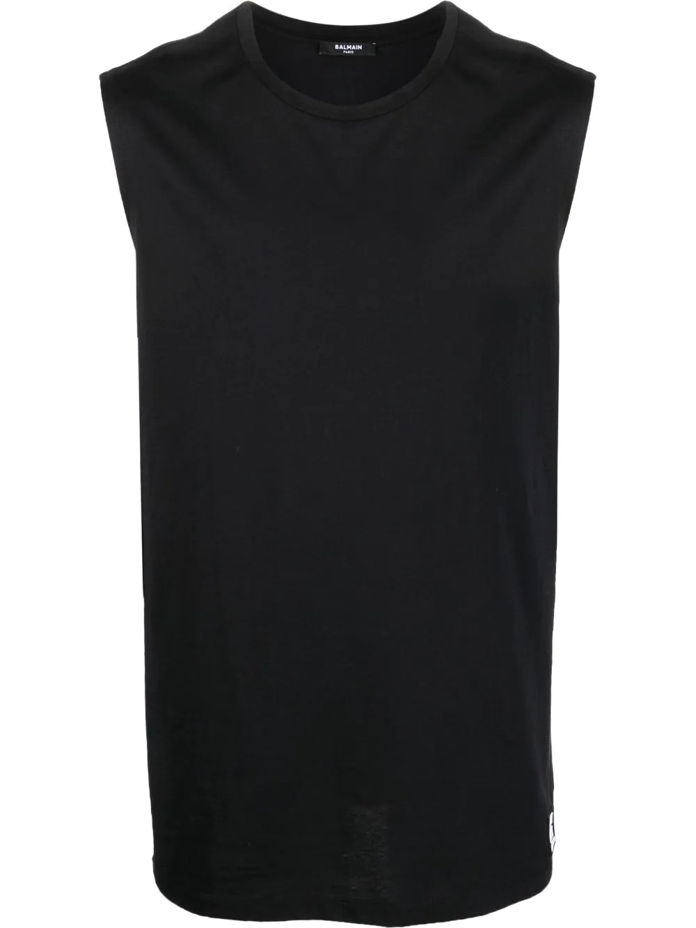 logo tape sleeveless top - 1