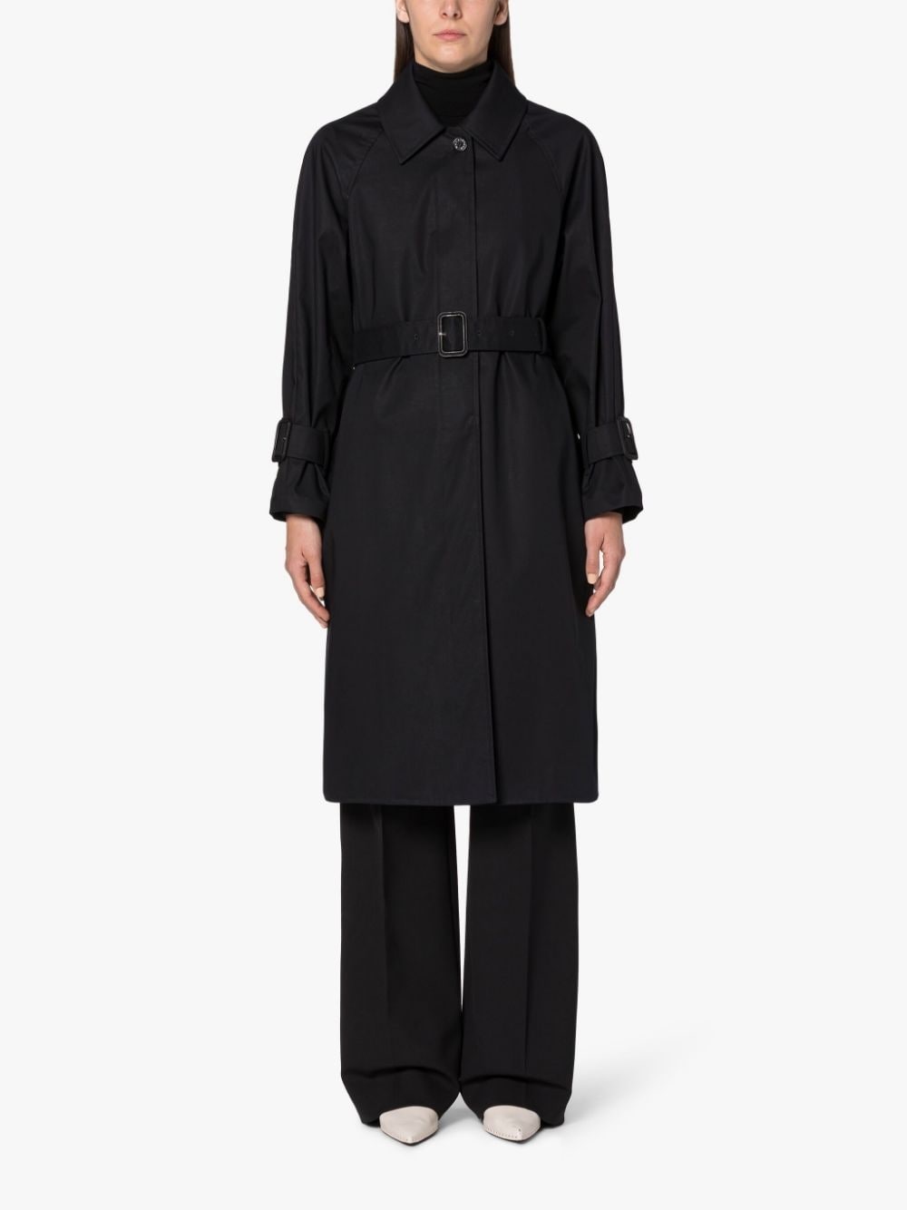 MAILI BLACK RAINTEC COTTON COAT - 3