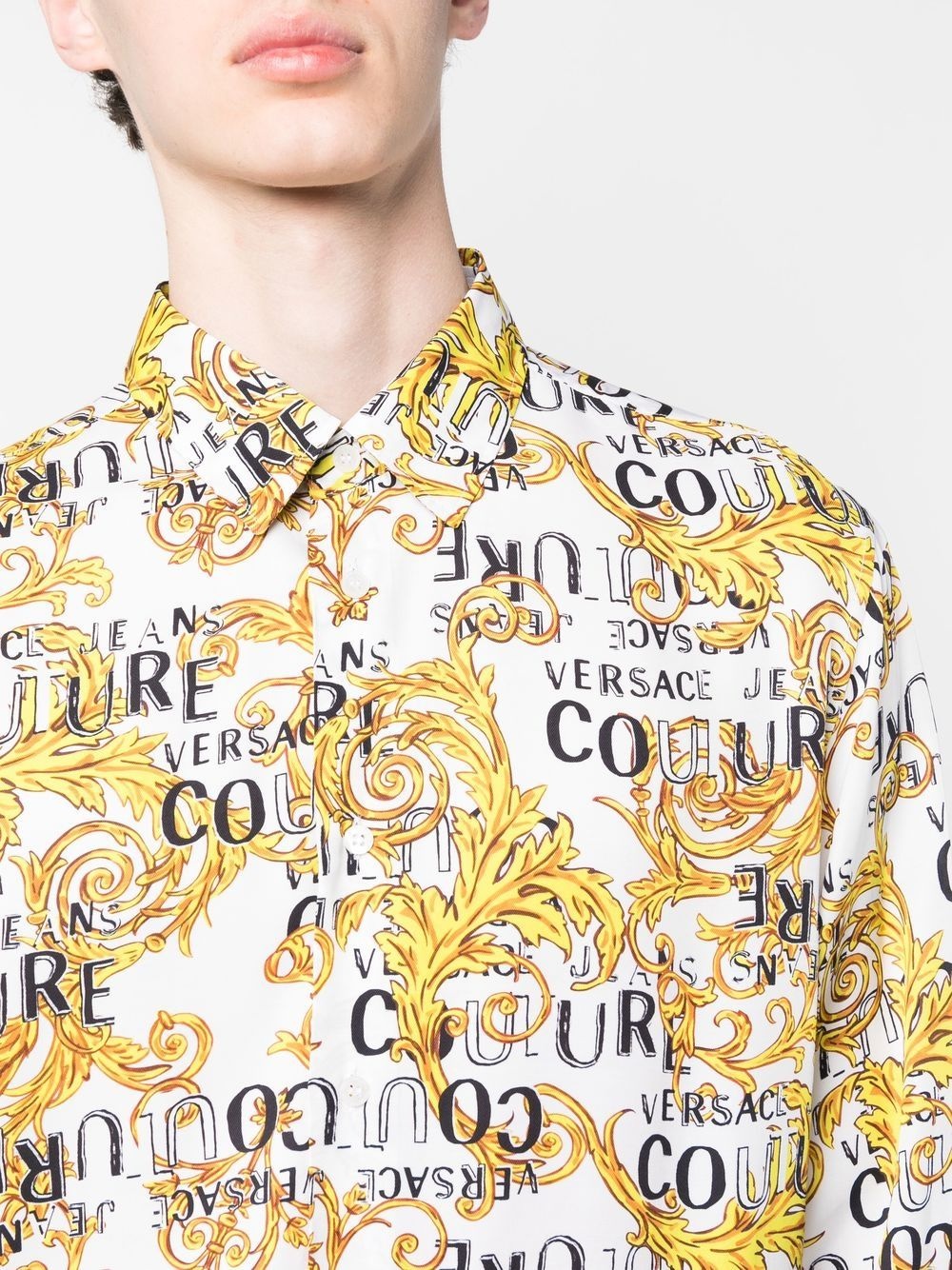 signature-barocco-print shirt - 5