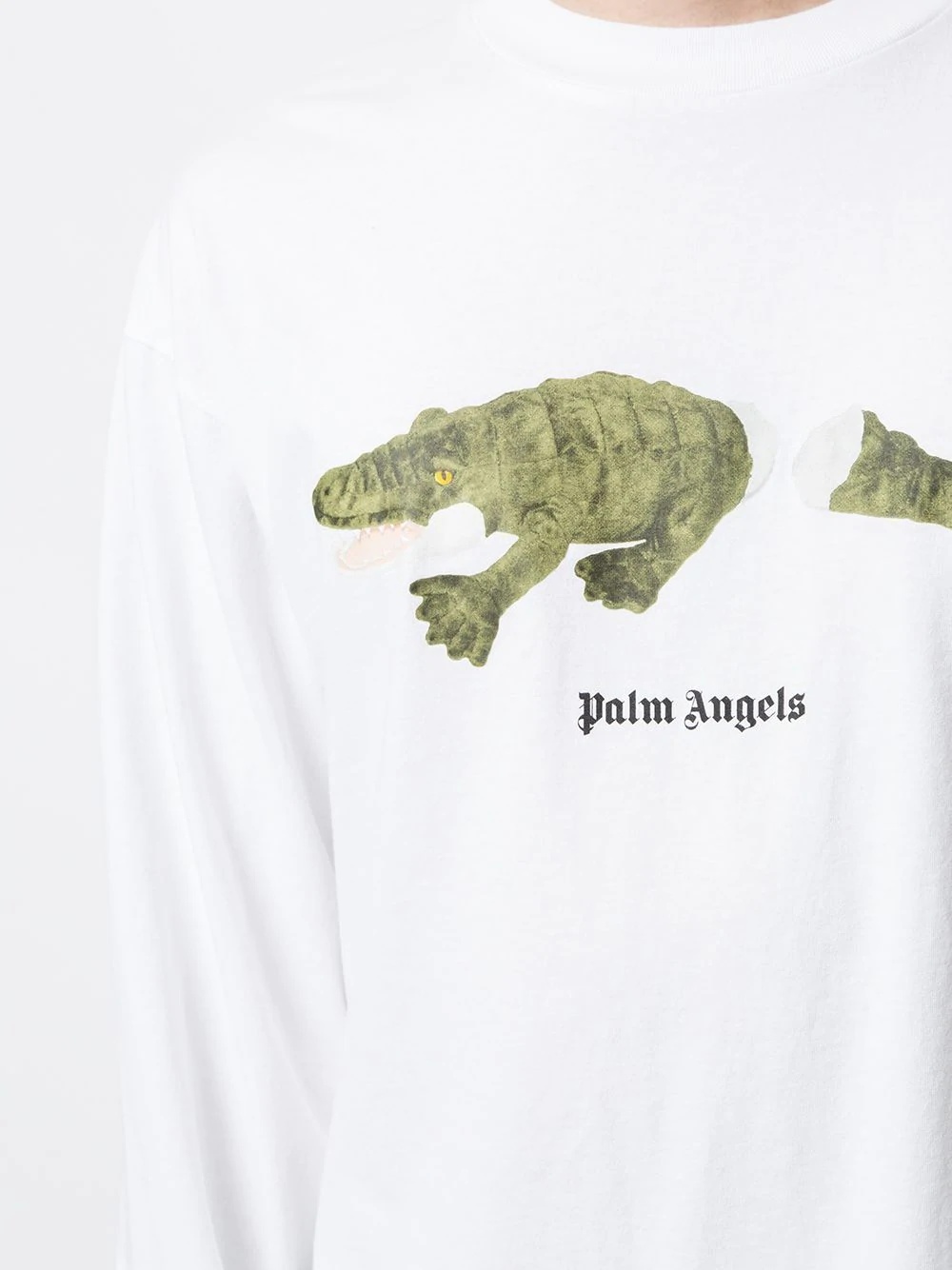 crocodile-print long-sleeve T-shirt - 5