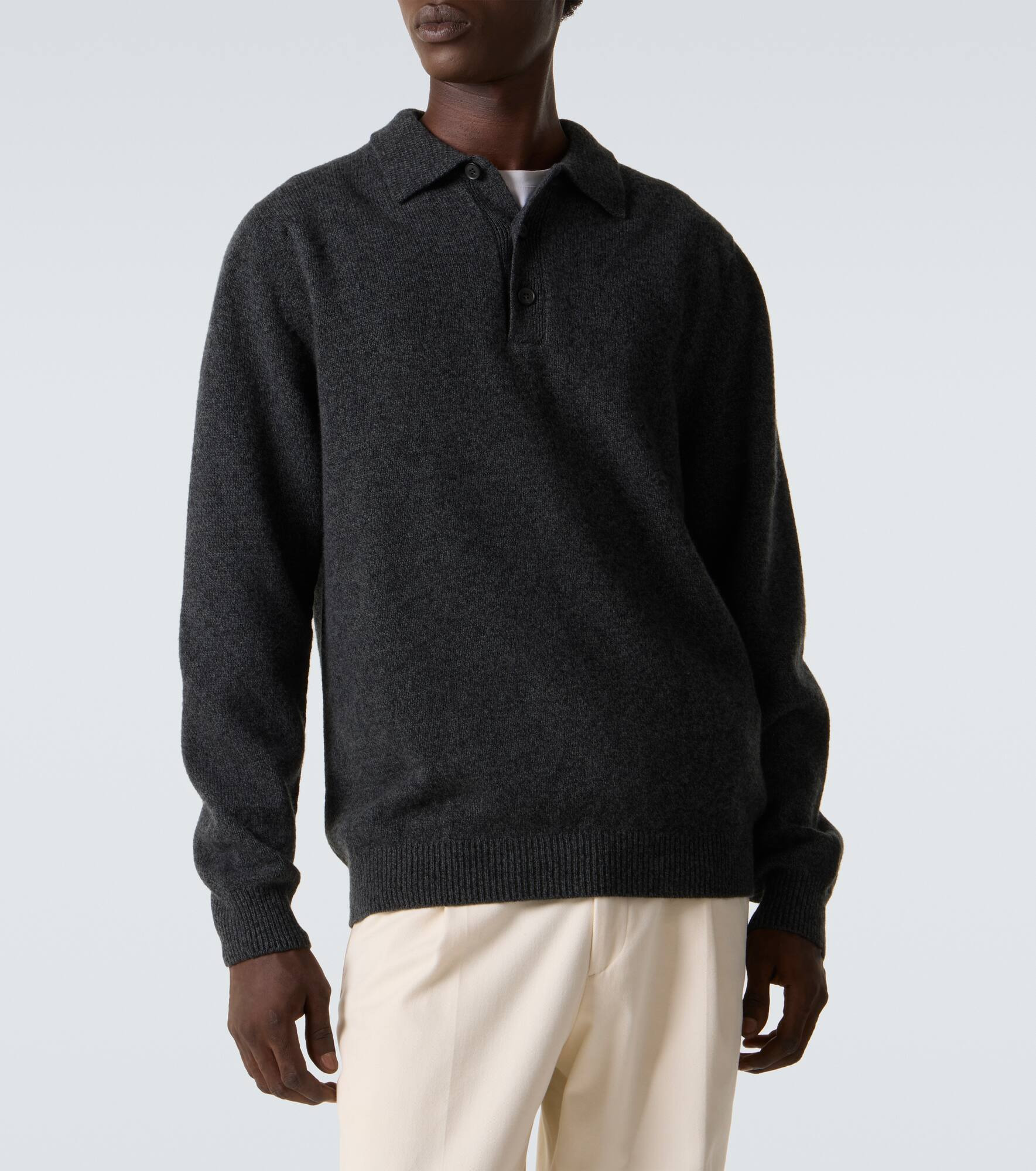 Wool polo sweater - 3