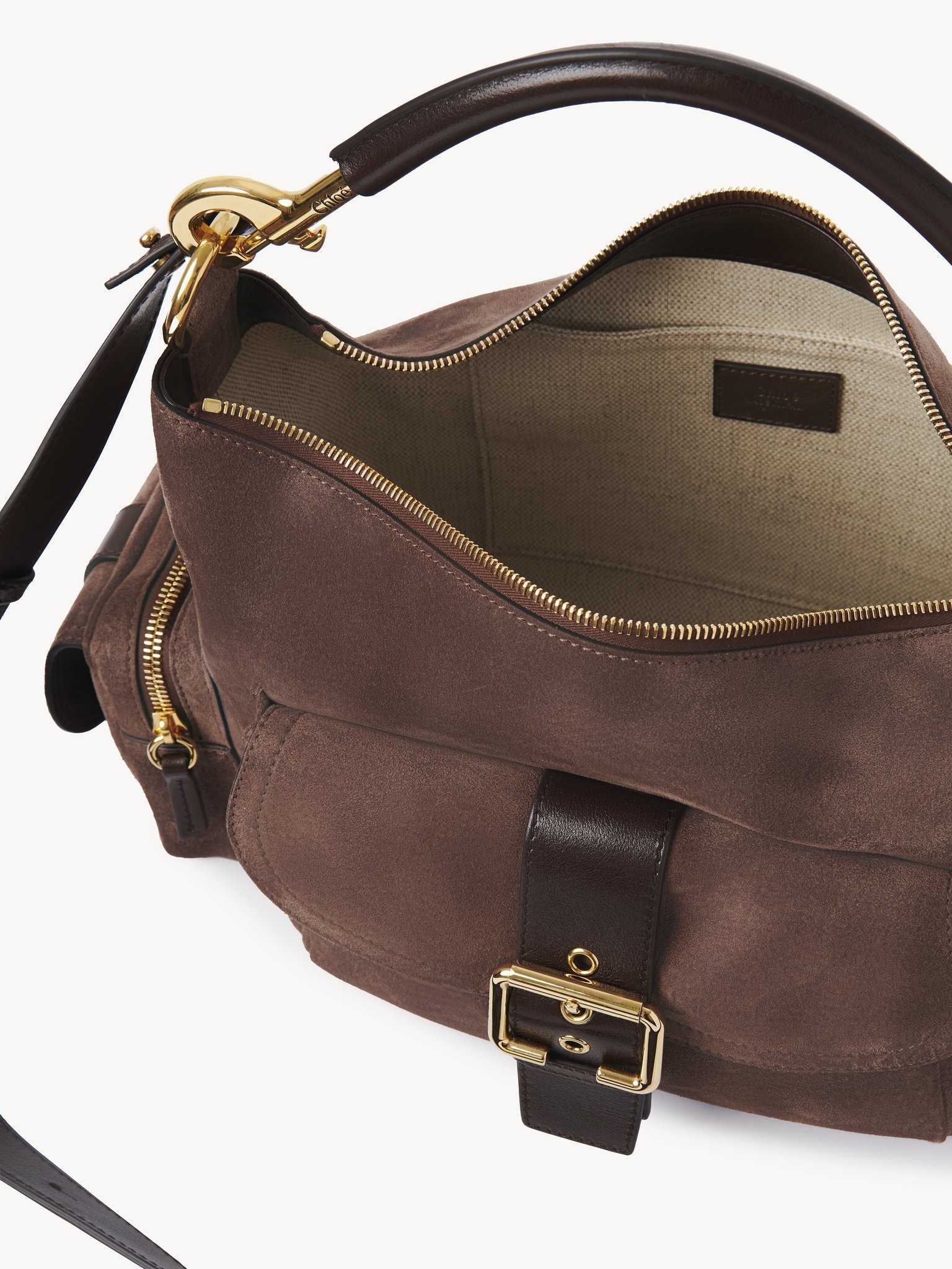CAMERA BAG IN SUEDE LEATHER - 5