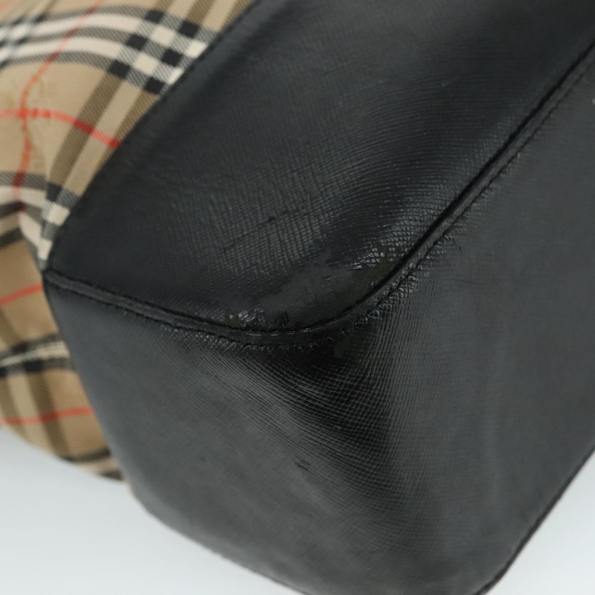 Burberry Nova Check Tote Bag Canvas Beige - 14