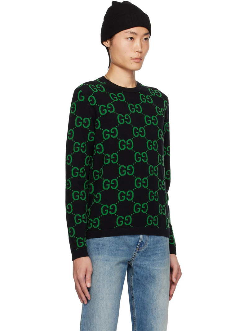 Black & Green GG Sweater 2
