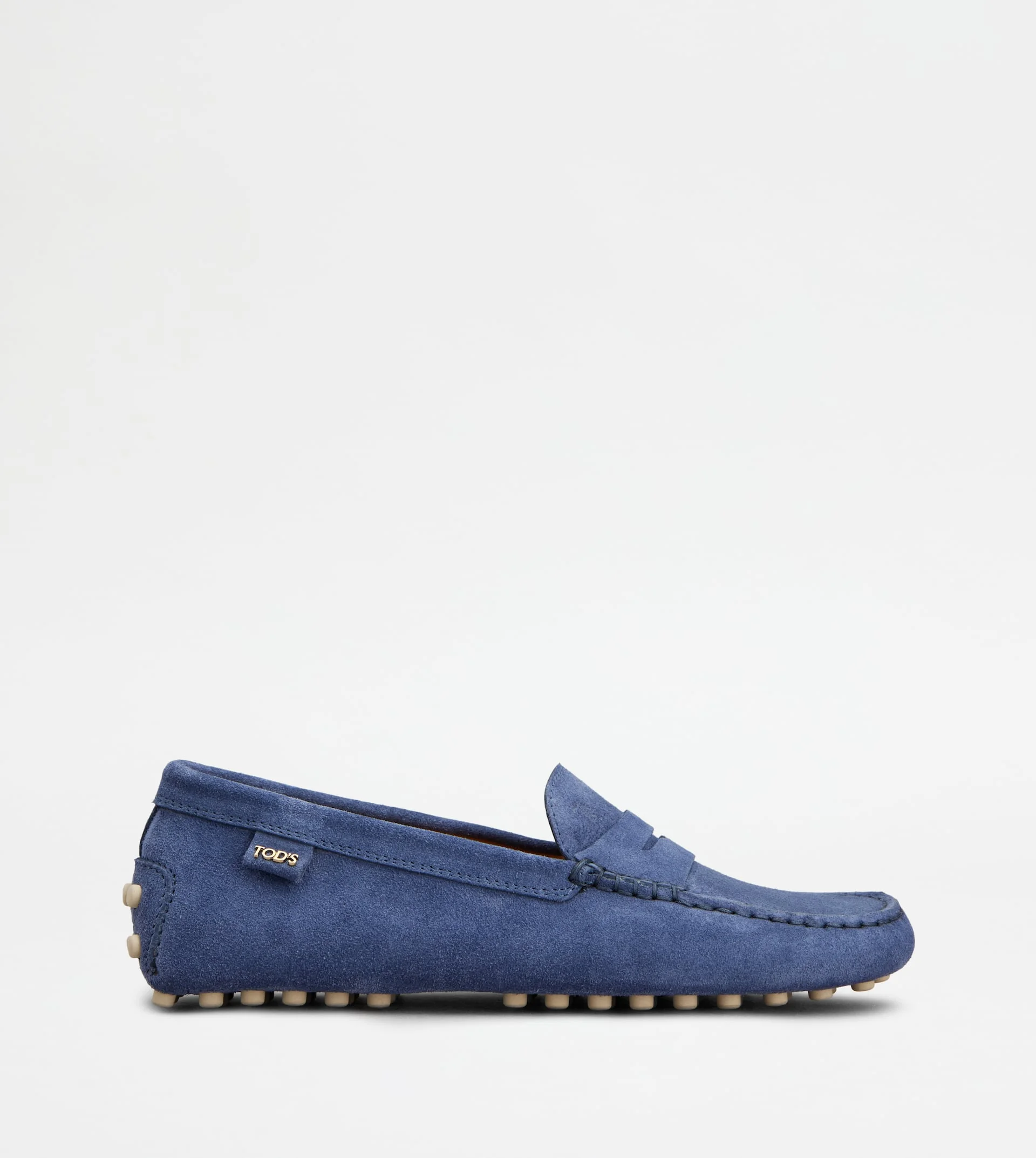GOMMINO LOAFERS IN SUEDE - BLUE - 1