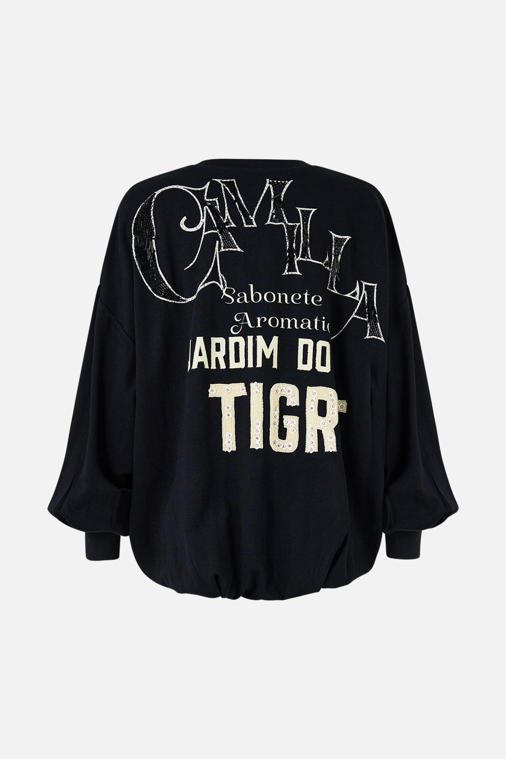 TUCK DETAIL SWEATER - BLACK - 3