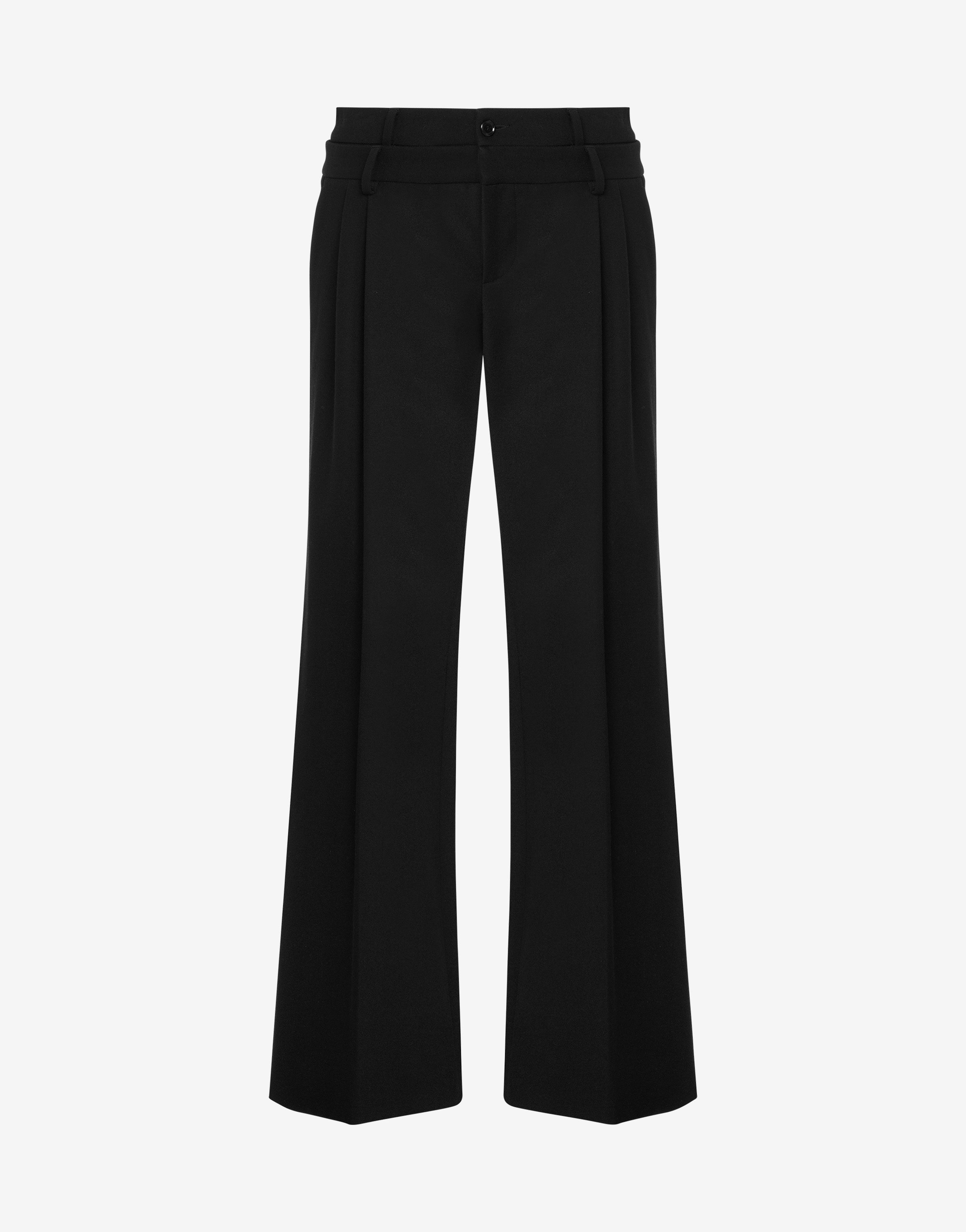 NYLON-COTTON STRETCH GABARDINE TROUSERS - 1