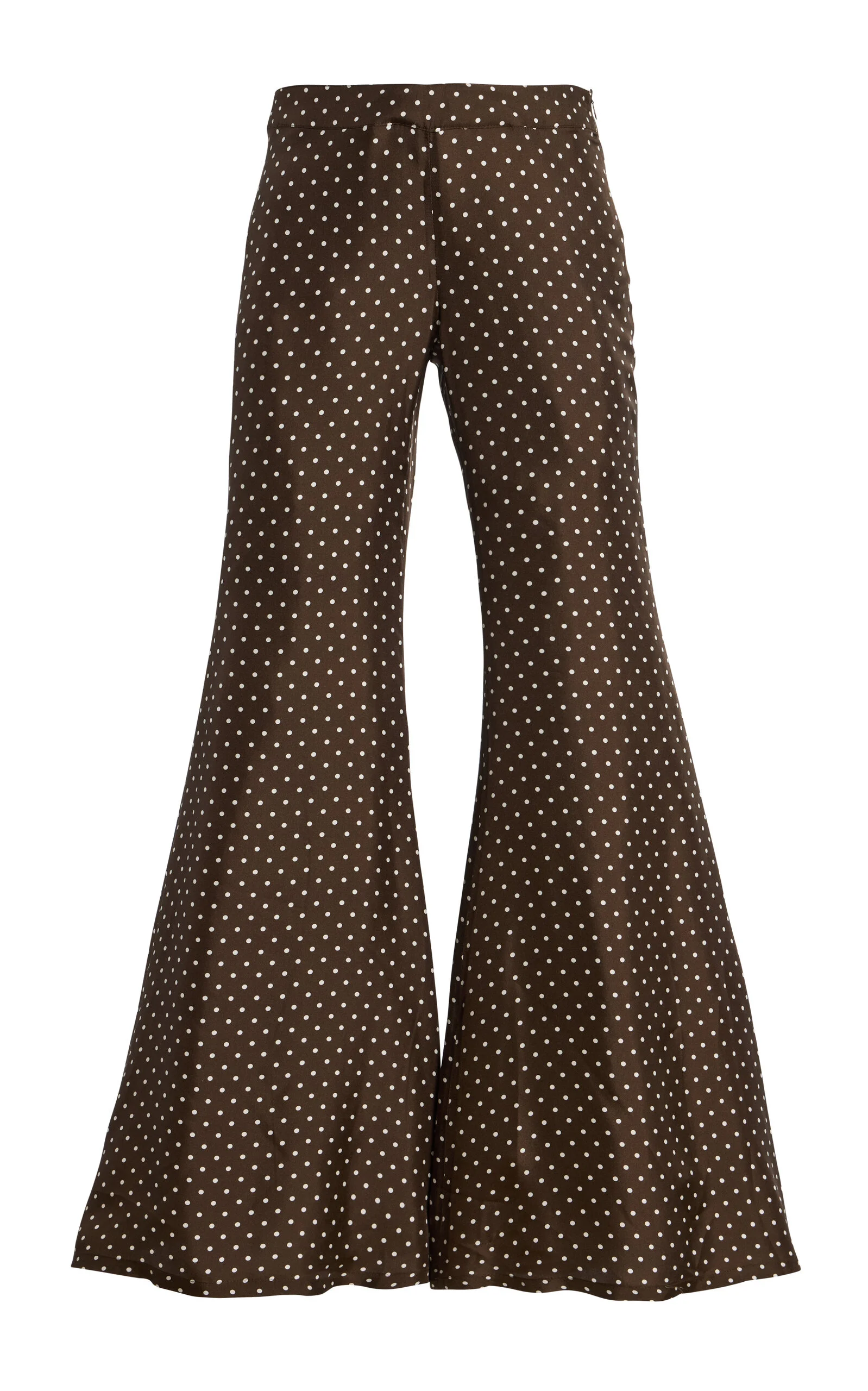 Zaoua Zebra Silk Flared-Leg Pants - 1