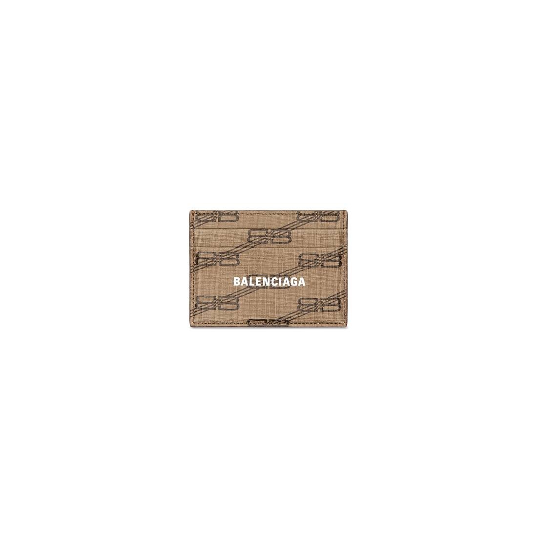 Signature Card Holder Bb Monogram Coasted Canvas  in Beige - 1