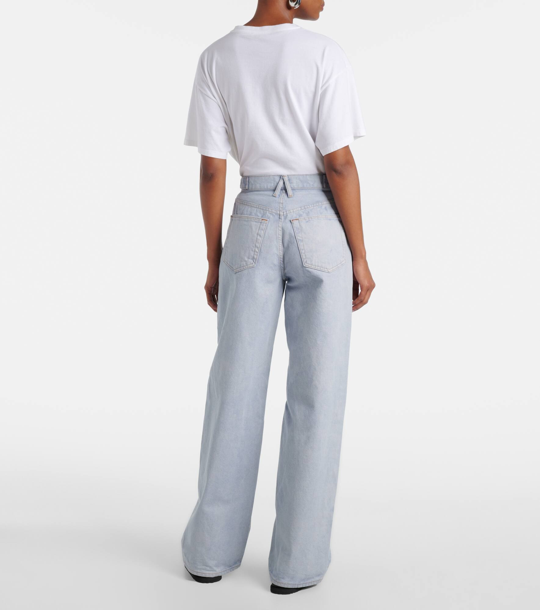 Cassie mid-rise wide-leg jeans - 3