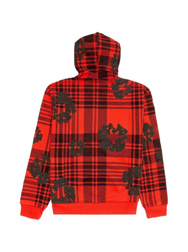 DENIM TEARS plaid zip-up hoodie outlook