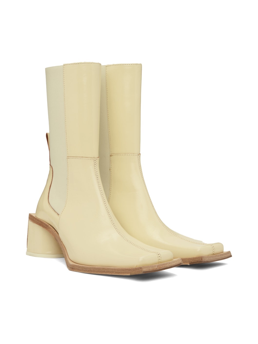 【関税込み】Miista オフホワイト Minnie ブーツ MIISTA Off-White Minnie Boots | REVERSIBLE