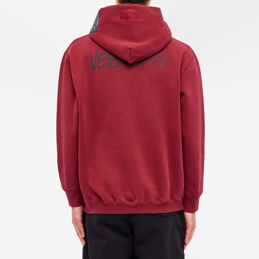 VETEMENTS Jeans Logo Popover Hoody - 6