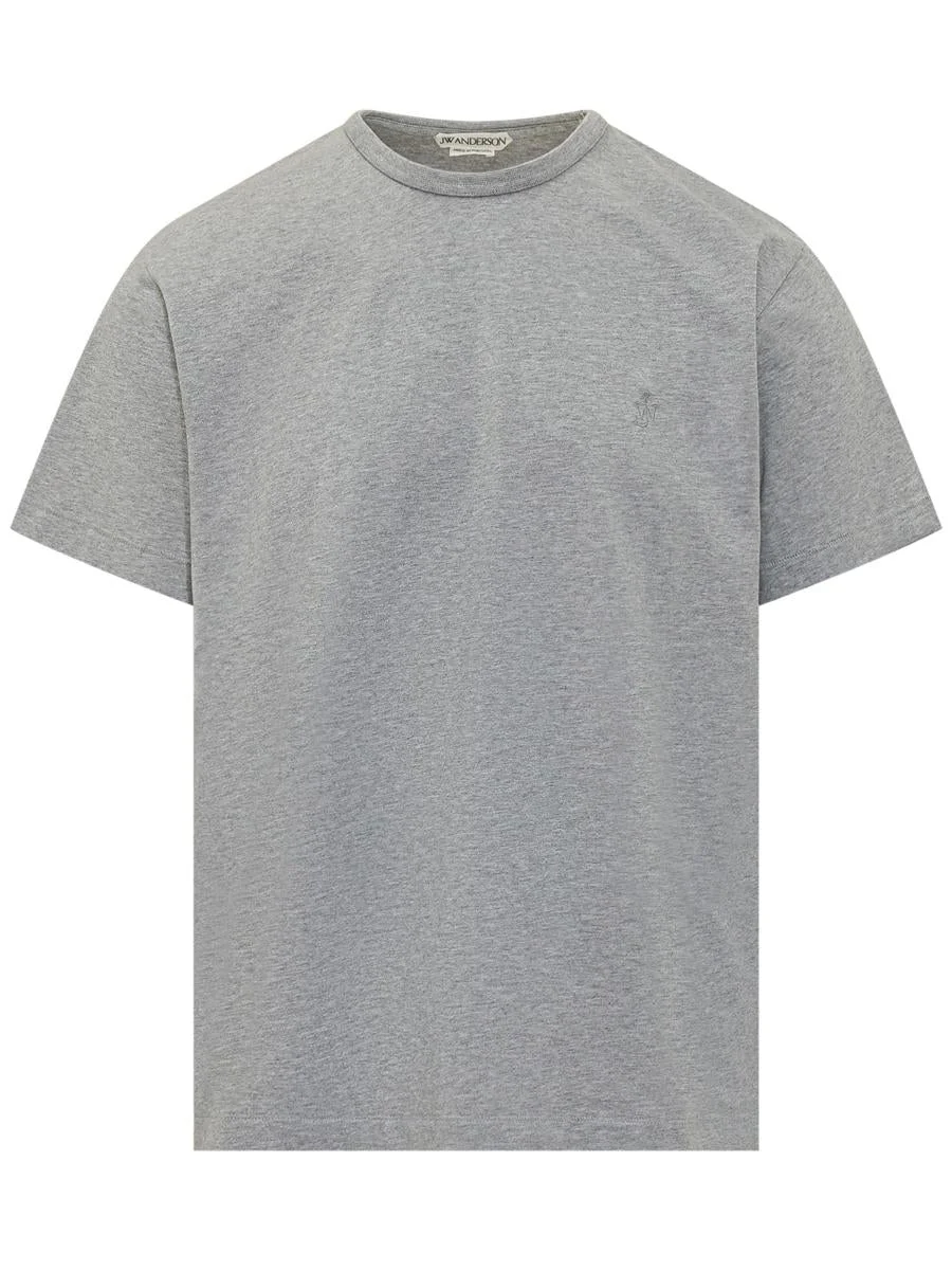 JW Anderson T-Shirt With Embroidered Anchor - 1