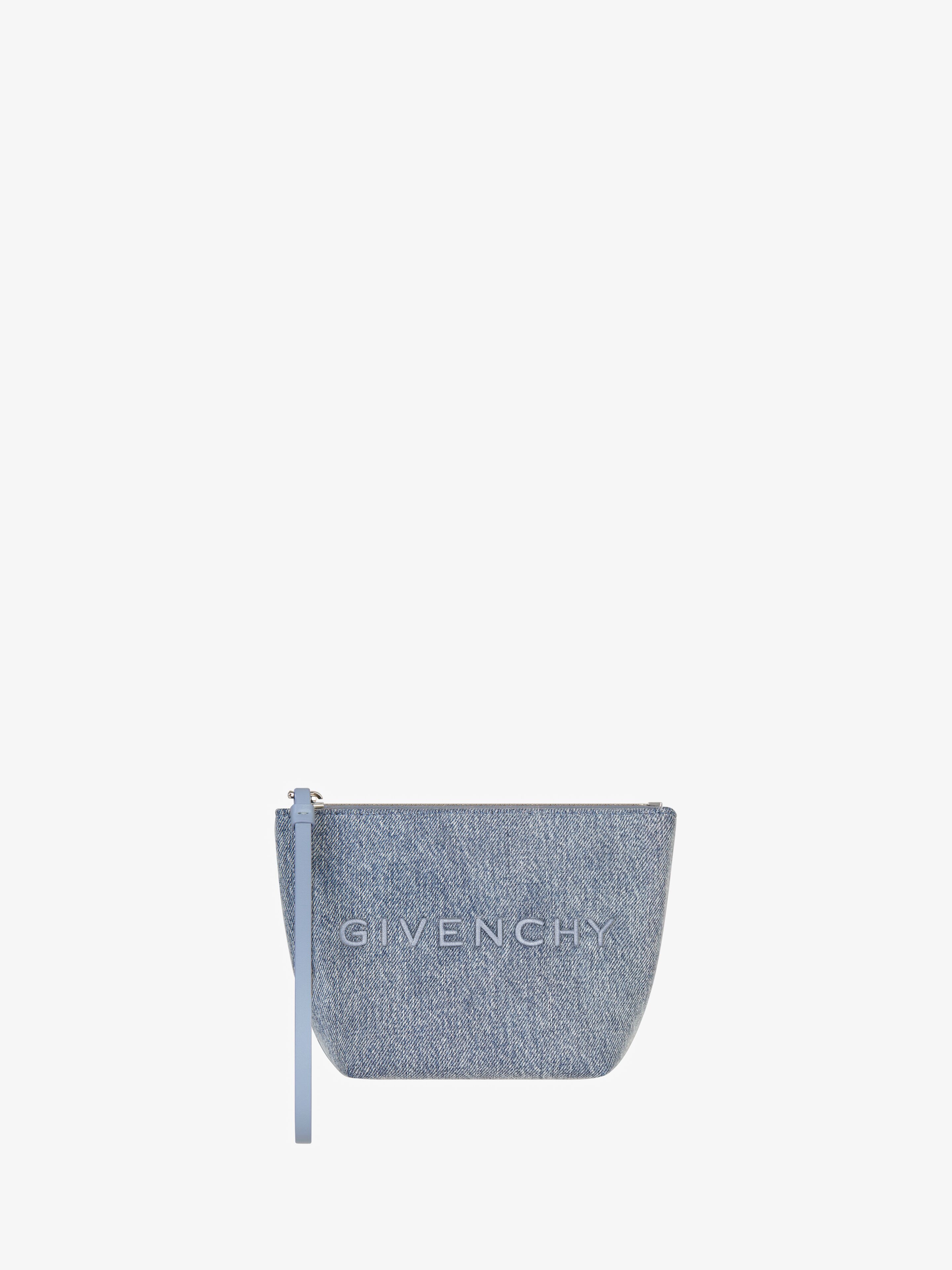 MINI GIVENCHY POUCH IN DENIM - 1