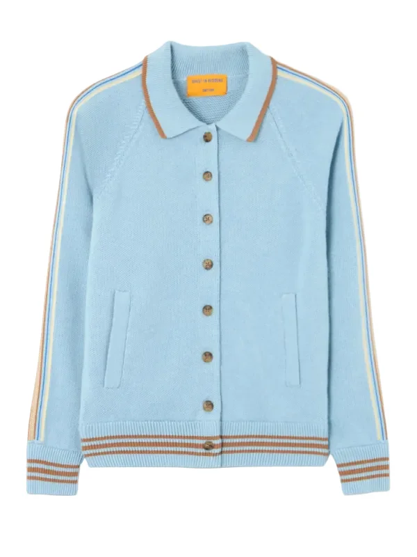 Varsity Jacket in Clear Sky - 1