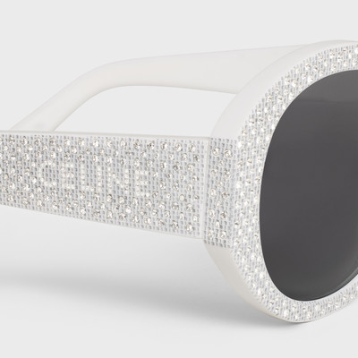 CELINE Round S240 Sunglasses in Acetate with Crystals outlook