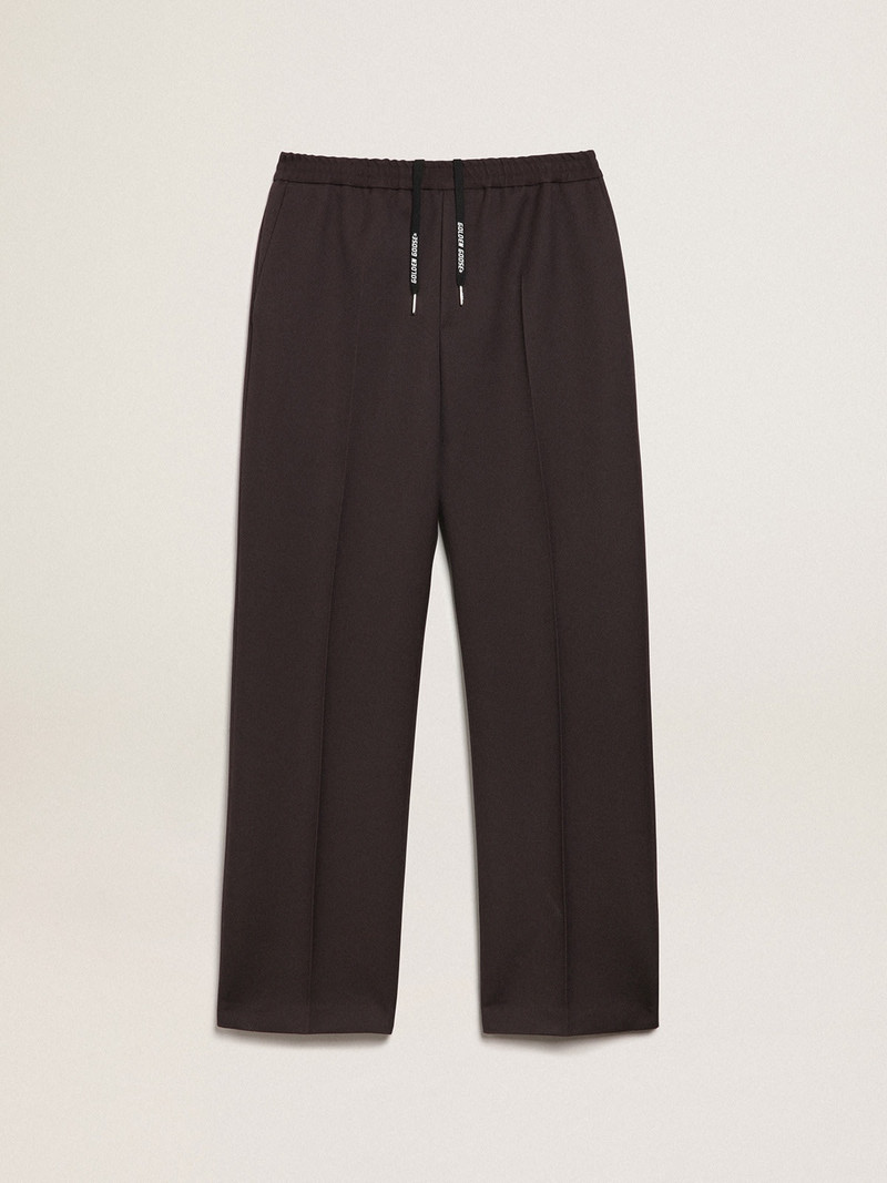 Men's joggers in licorice color 1