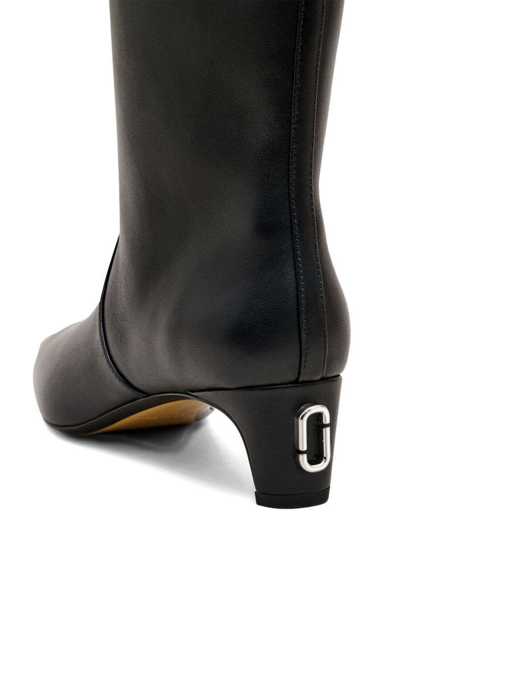 pointed-toe leather boots - 4