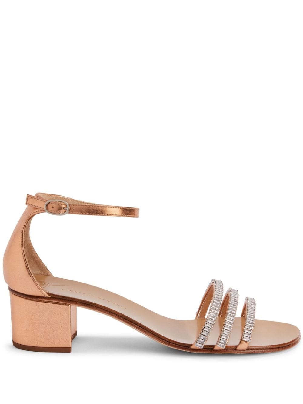 Martha round-toe leather sandals - 1