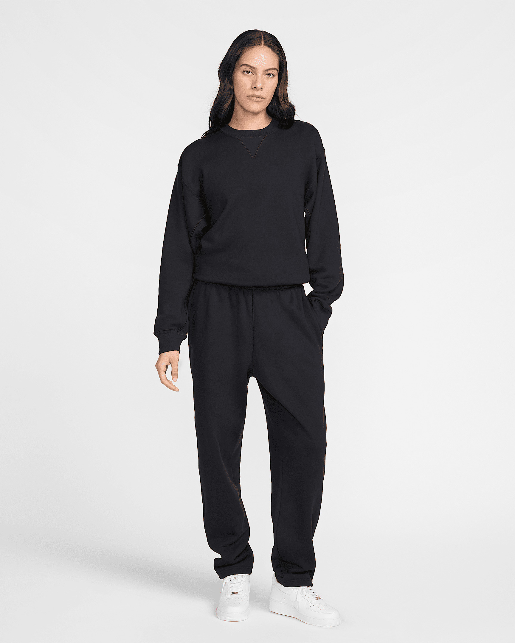 Nike Wool Classics Open-Hem Fleece Pants - 6