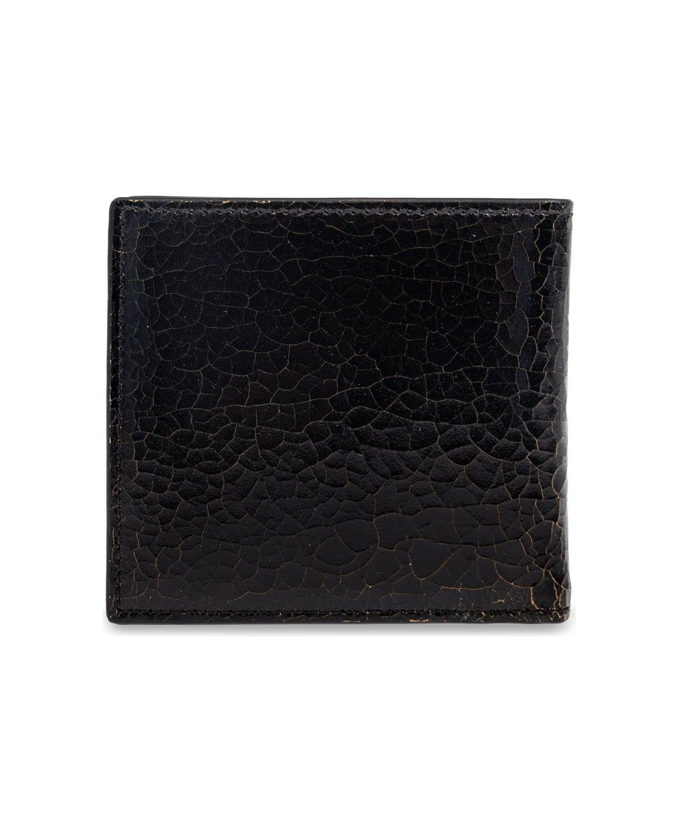 Crackled Logo Lettering Bi-fold Wallet - 2