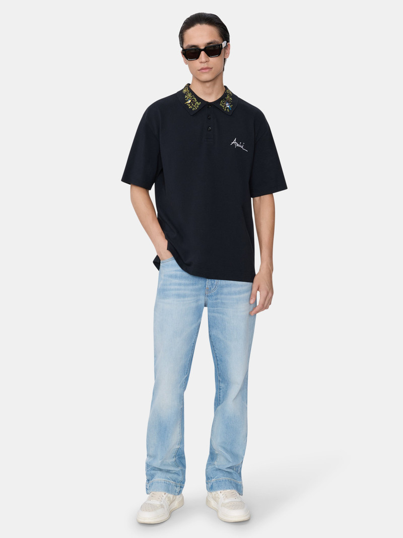 AMIRI AMIRI FLORAL COLLAR POLO outlook