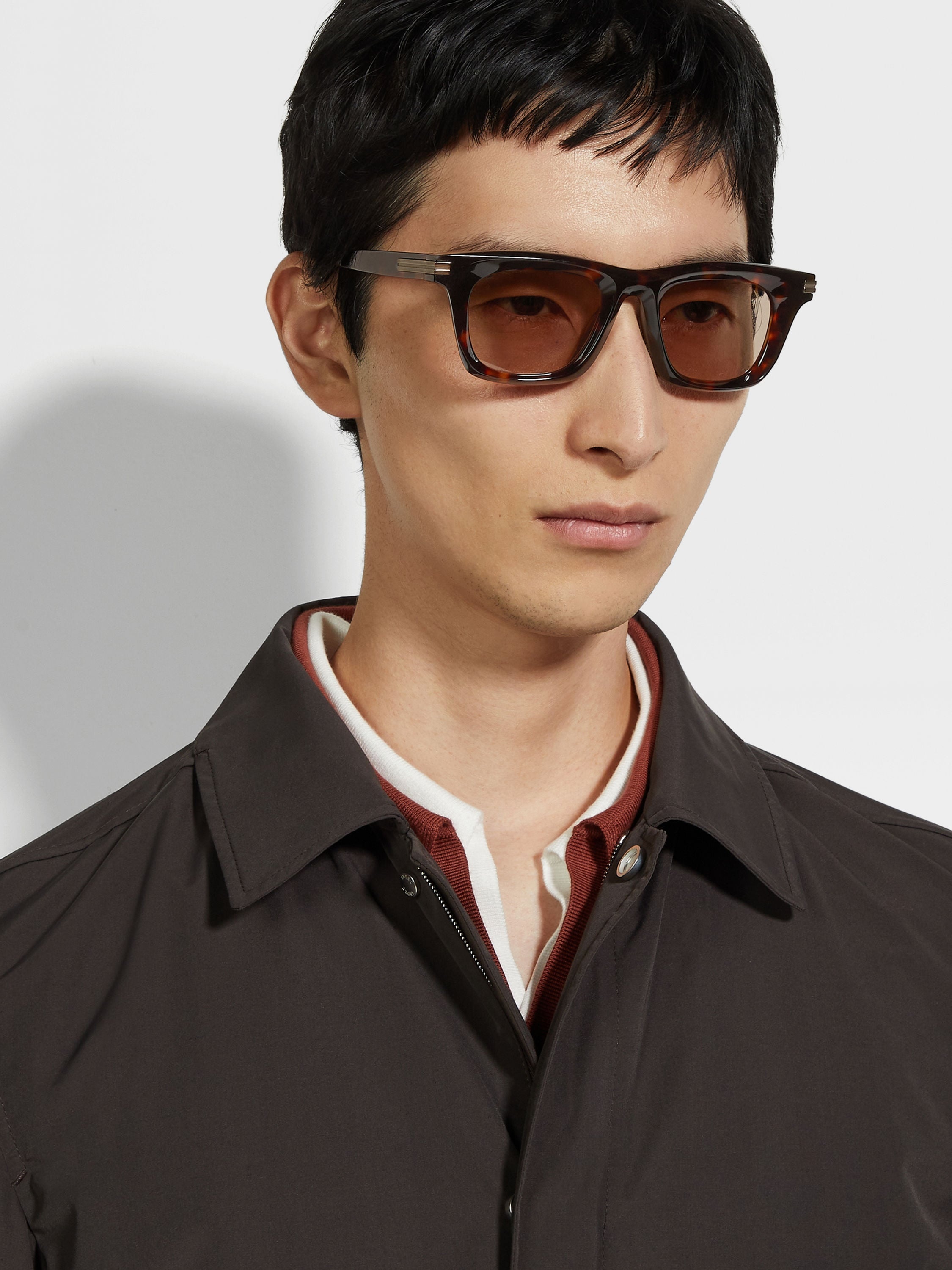 HAVANA BROWN ACETATE SUNGLASSES - 4