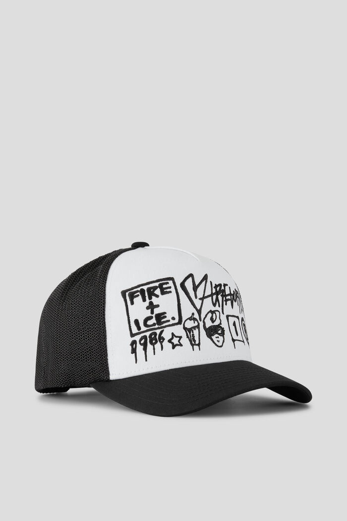 Skyler Cap in Black/White - 1