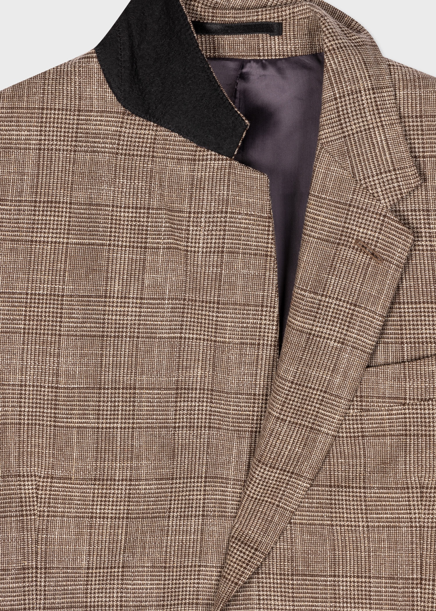 Houndstooth Check Wool-Linen Suit - 5