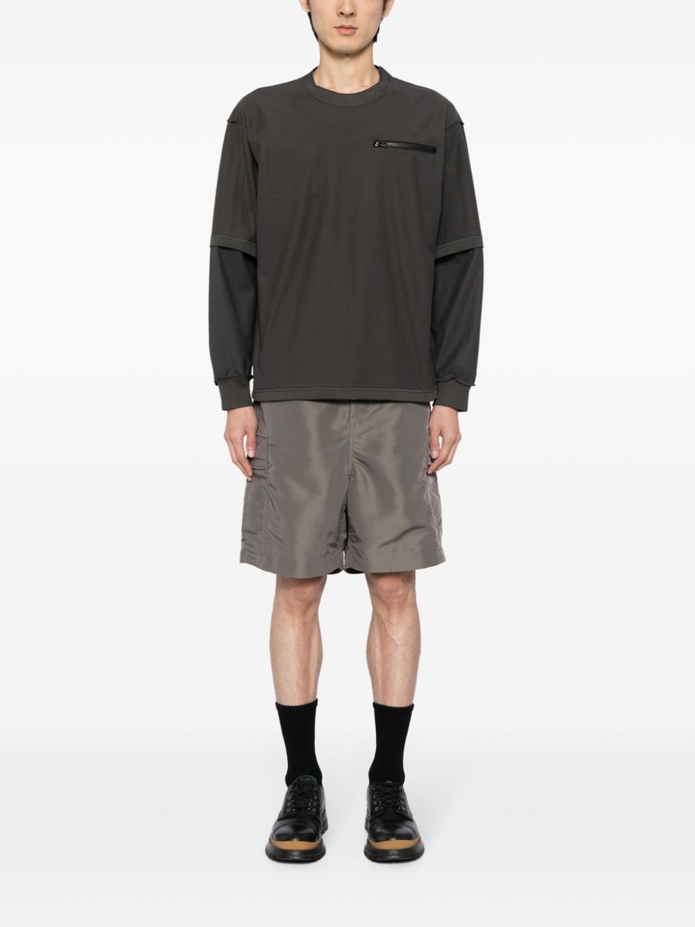 belted cargo shorts - 2