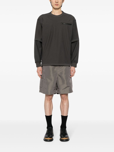 sacai belted cargo shorts outlook